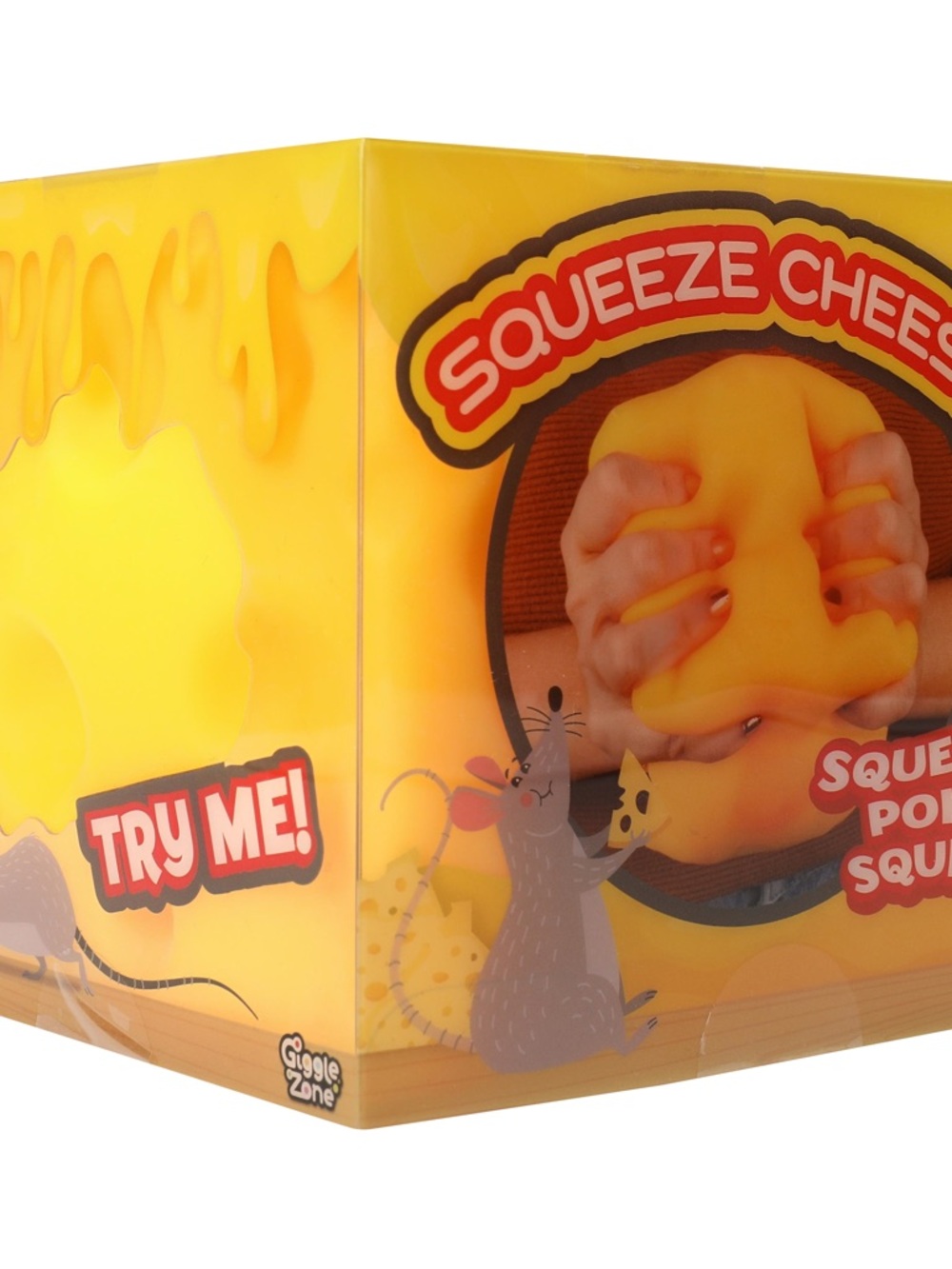 Squeeze Cheese Stress Toy - Yellow